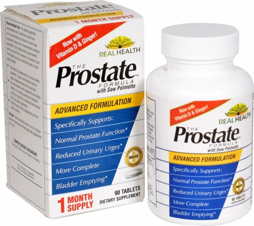 Real Health  Prostate Formula with Saw Palmetto Perspective: front