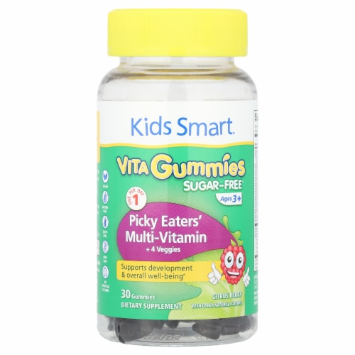 Kids Smart® Vita Gummies Picky Eaters' Multi-Vitamin + 4 Veggies Ages 3+ Citrus Berry Perspective: front