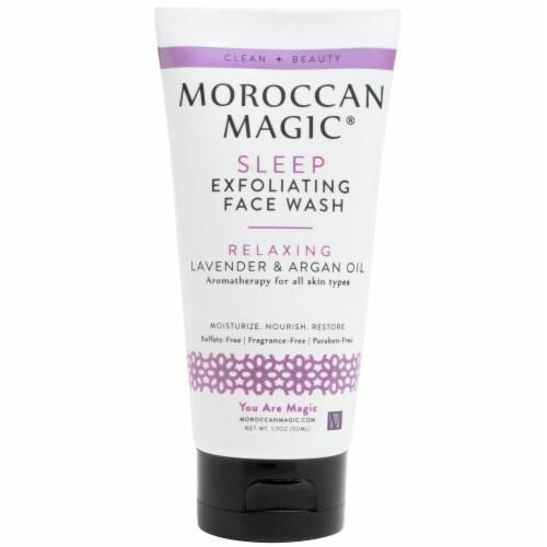 Moroccan Magic® Sleep Lavender Vanilla Exfoliating Face Wash Perspective: front