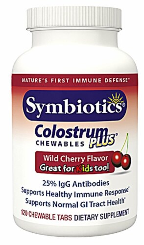 Symbiotics  Colostrum Plus®   Wild Cherry Perspective: front