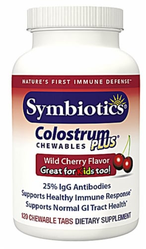 Symbiotics  Colostrum Plus®   Wild Cherry Perspective: front
