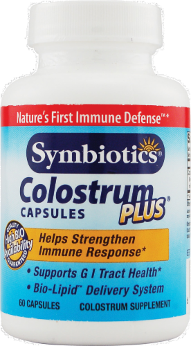 Symbiotic Colostrum Plus Supplement Perspective: front