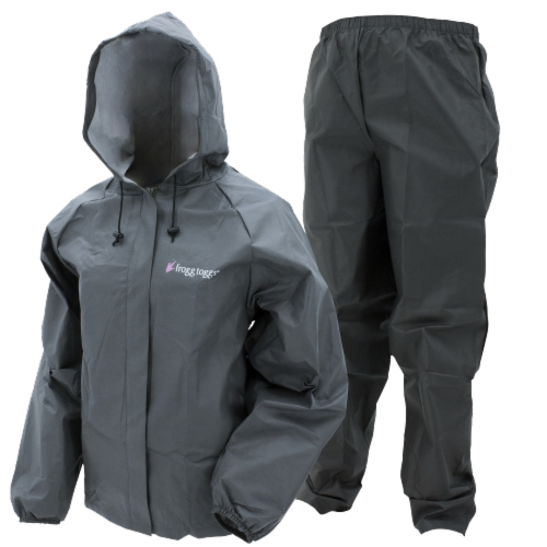 Frogg Toggs® Women's Ultra-Lite2 Rainsuit - Carbon Black Perspective: front