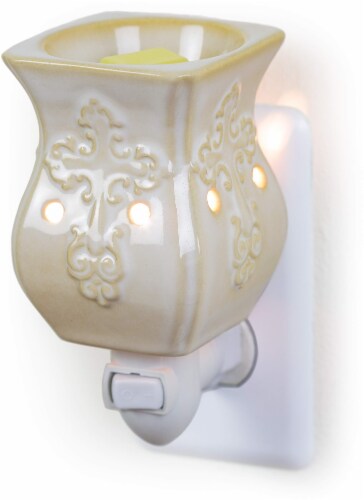 Dawhud Direct Iv Floral Swirl Wax Warmer, Plug-in Home Fragrance