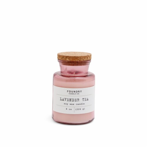 Foundry Candle Co. Scented Candle - Typewriter Lavender Tea Perspective: front