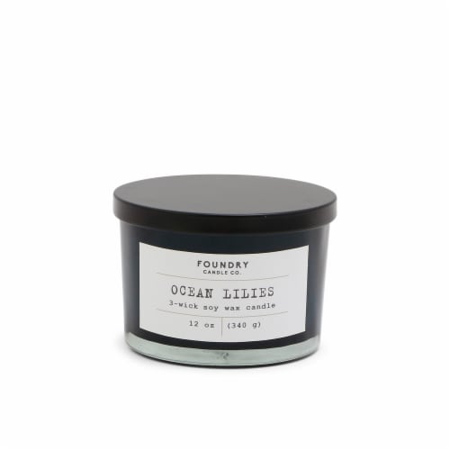 Foundry Candle Co. Scented Candle - Typewriter Ocean Lilies, 12 oz ...