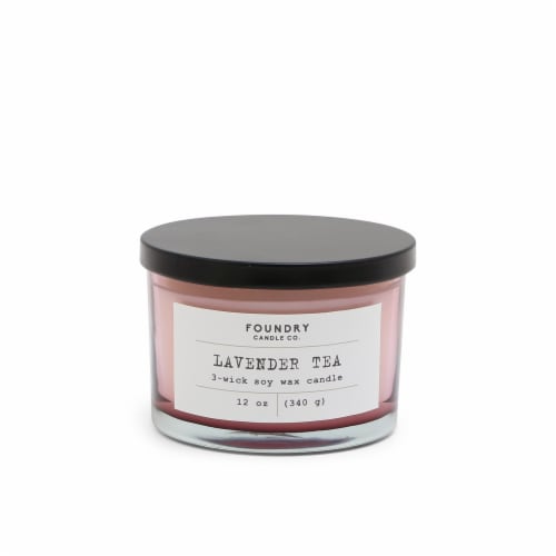 Foundry Candle Co. Scented Candle - Typewriter Lavender Tea Perspective: front