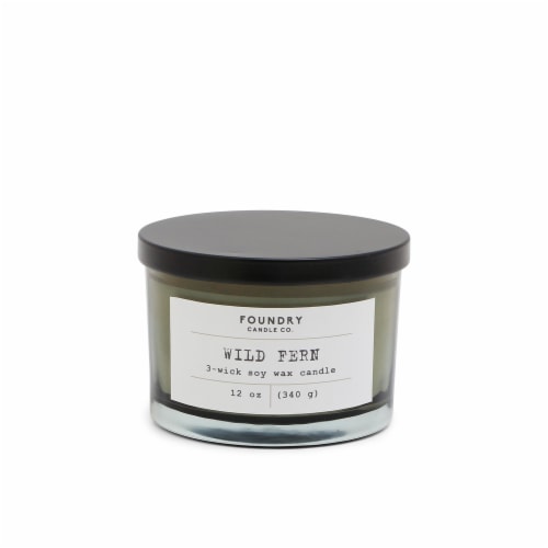 Foundry Candle Co. Scented Candle - Typewriter Wild Fern Perspective: front