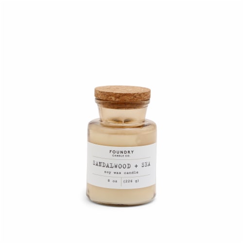 Foundry Candle Co. Scented Candle - Typewriter Sandalwood + Sea Perspective: front