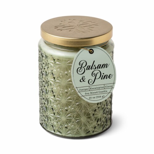 Foundry Candle Co. Balsam & Pine Jar Candle - Green Perspective: front