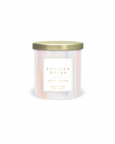 Foundry Candle Co. Forever Yours Candle - Peonies & Matcha Perspective: front