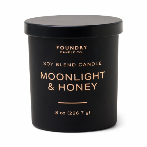 Foundry 8 oz Moonlight & Honey Scented Candle Perspective: front