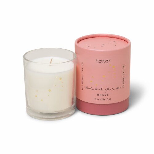 Foundry Candle Zodiac Scorpio Brave Perspective: front