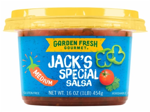 Garden Fresh Gourmet Jack's Special Medium Salsa Perspective: front