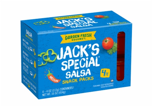 Jack's Special Medium Salsa Snack Pack Perspective: front