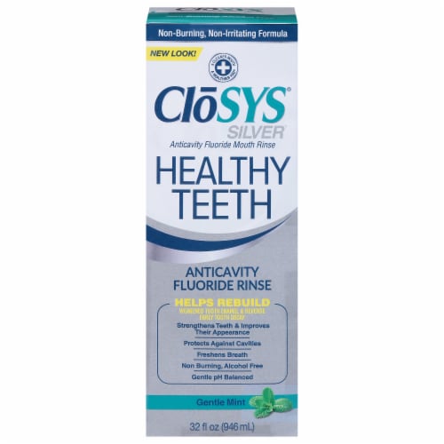 CloSYS Silver Anticavity Floride Rinse Perspective: front