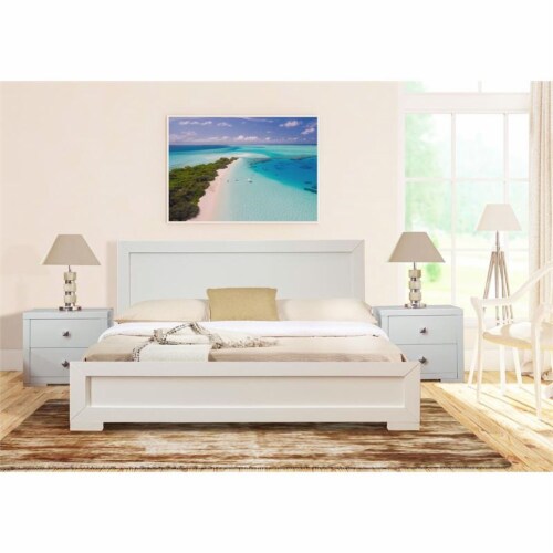 Camden isle trent cheap wooden platform bed