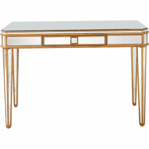 Camden Isle Finley 1 Drawer Mirrored Console Table Perspective: front