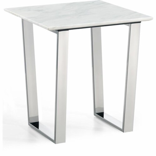 Meridian Furniture Carlton Chrome End Table Meridian Furniture Carlton Chrome End Table