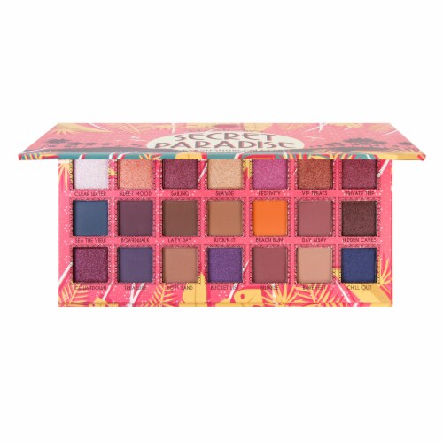J.Cat Beauty Take Me Away Secret Paradise Eyeshadow Palette Perspective: front