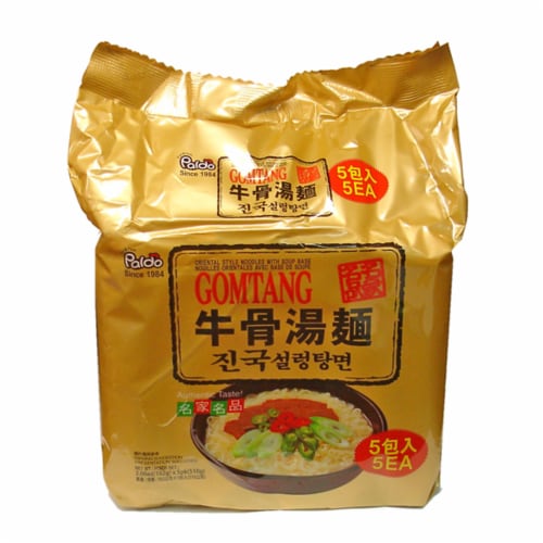Paldo Gomtang Korean Noodles With Soup Base Perspective: front