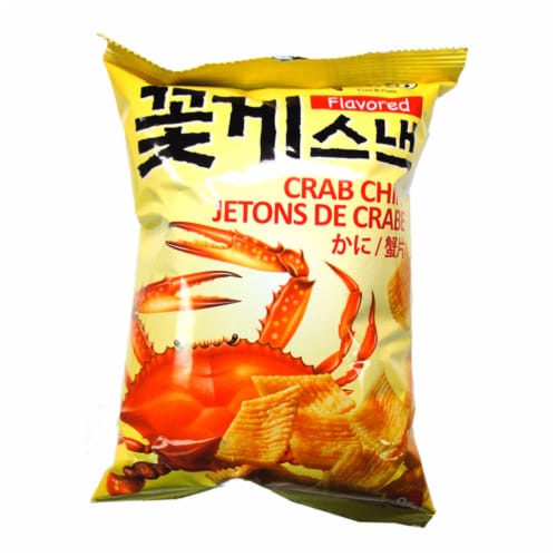 Paldo Crab Chips Perspective: front
