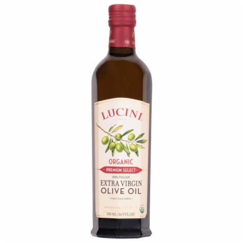 Lucini® Italia Organic Premium Select Extra Virgin Olive Oil Perspective: front