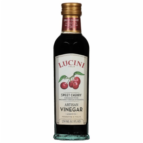 Lucini® Italia Dark Cherry Balsamico Artisan Vinegar Perspective: front