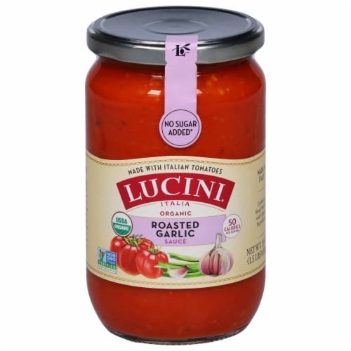 Lucini® Italia Organic Roasted Garlic Marinara Sauce Perspective: front