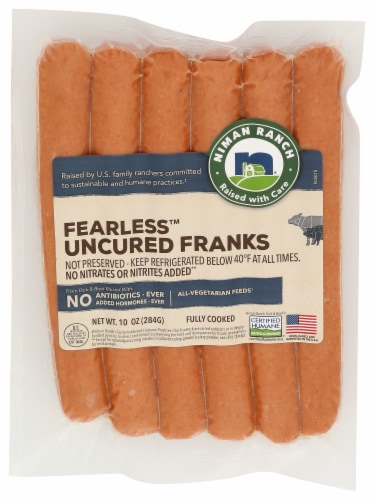 Niman Ranch Fearless™ Uncured Franks Perspective: front