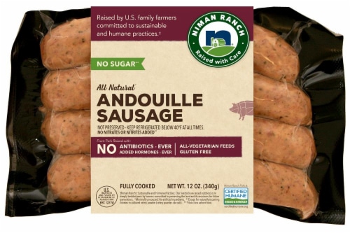 Niman Ranch All Natural Andouille Sausage Perspective: front