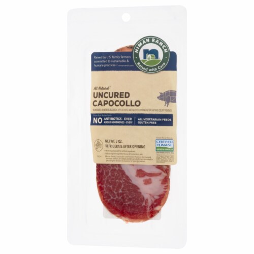 Niman Ranch Uncured Capocollo Perspective: front