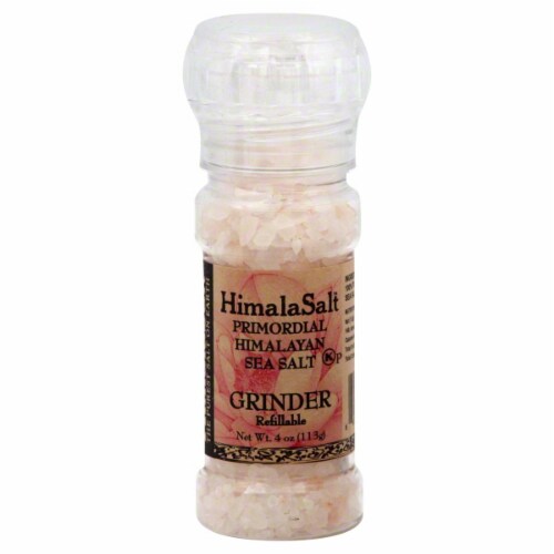 HimalaSalt Primordial Himalayan Sea Salt Recyclable Grinder Perspective: front