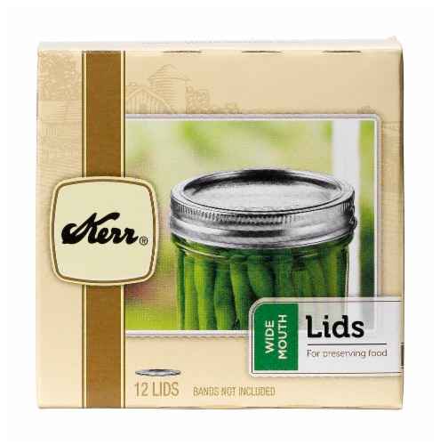 Kerr® Wide Mouth Lids Perspective: front