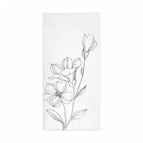 600 Napkins - White with Silver Antique Floral Paper Dinner Napkins Perspective: front