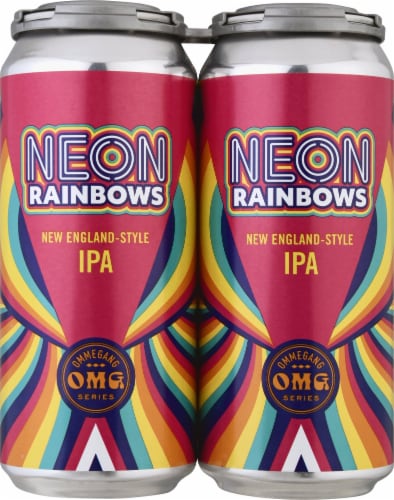 Ommegang Brewery OMG Series Neon Rainbows New England-Style IPA Perspective: front
