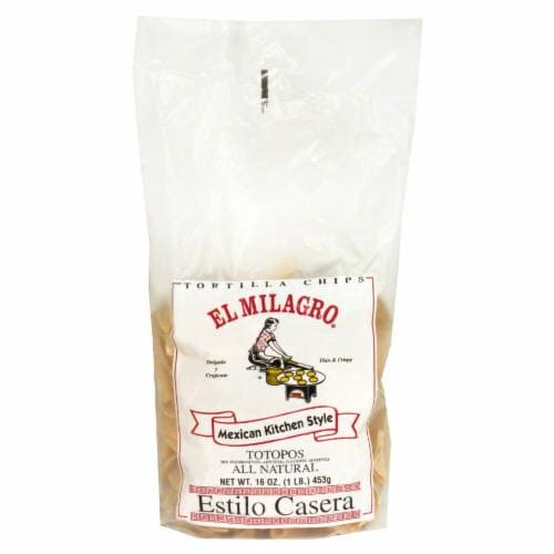 El Milagro Tortilla Chips Perspective: front