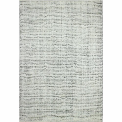 Bashian S176-IVGY-2.6X8-ALM211 Contempo Collection Solid Contemporary 100 Percent Wool Hand L Perspective: front