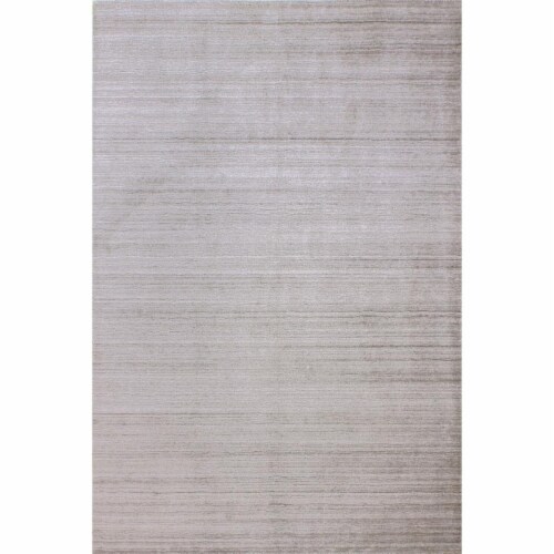 Bashian T142-NATUR-2.6X8-BNT1 Bashian Terrain Collection Striped Contemporary Wool & Viscose Perspective: front