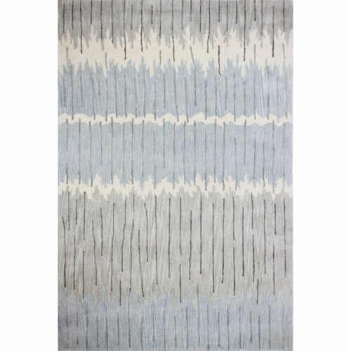 Bashian Greenwich Micah 3'9  x 5'9  Area Rug in Gray and Blue Perspective: front