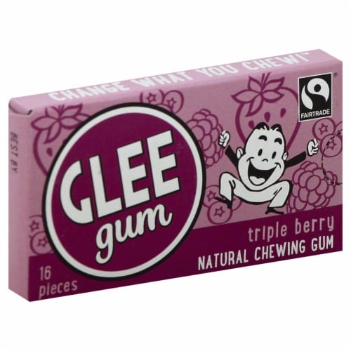 Glee Gum Triple Berry Perspective: front
