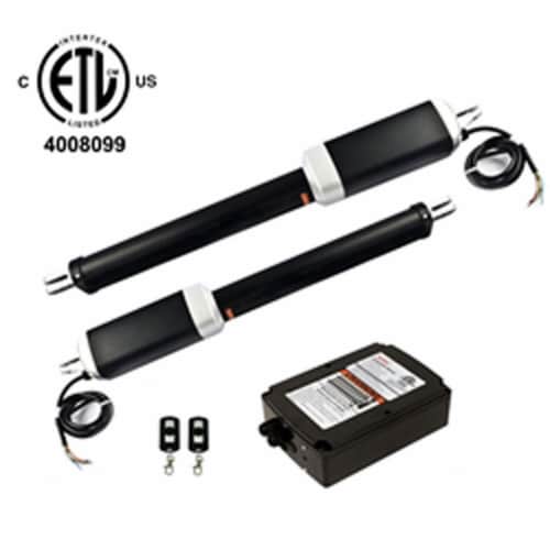 Aleko GG1300UNOR-UNB ETL Listed Basic Kit & Swing Gate Opener for Dual Swing Gates up to 1300 Perspective: front