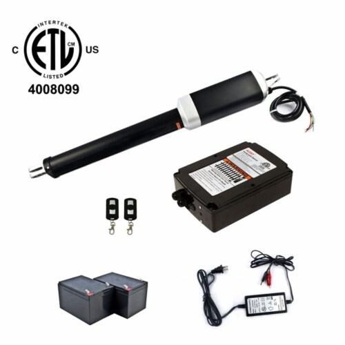 Aleko GG650UBACK-UNB ETL Listed Back Kit Swing Gate Opener for Single Swing Gate up to 650 lb Perspective: front