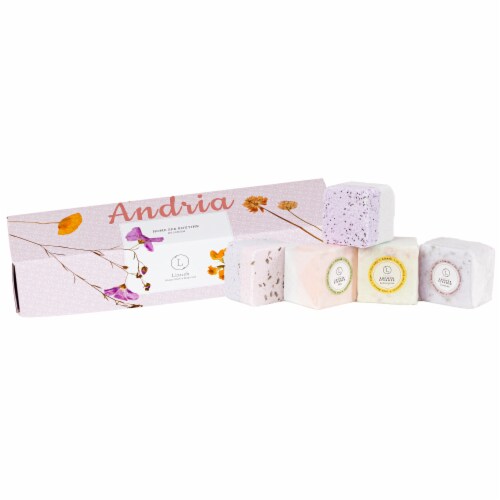 Shower Steamers Gift Set - 5 Big Fizzies, Cheer Up Package Perspective: front