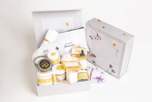 Cheer up Gift Basket, Care Package, Sunshine | Recovery Natural Gift Box Perspective: front