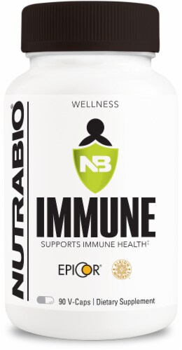 NutraBio Immune Vegetarian Capsules Perspective: front