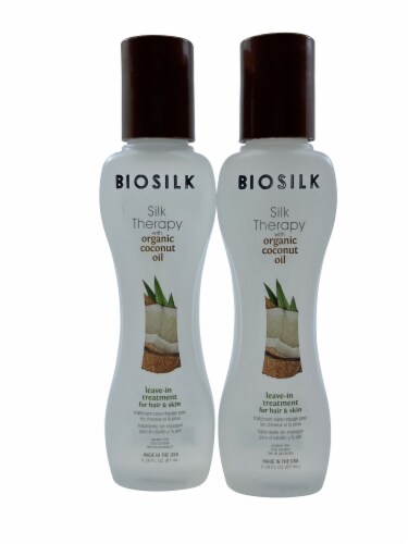 Biosilk Silk Therapy Leave In Treatment Coconut Oil Hair & Skin  OZ Set  of 2, 1 - Fred Meyer