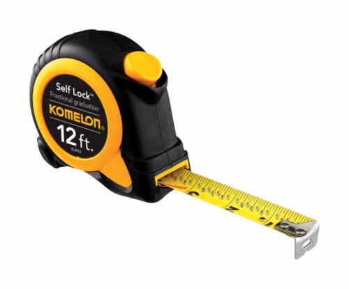 Komelon Self Lock Speed Mark 12 ft. L x 0.63 in. W Tape Measure 1 pk - Total Qty: 4; Each Perspective: front