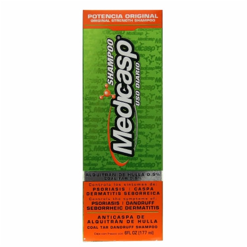 Genomma Lab Medicasp Original Strength Coal Tar Dandruff Shampoo Perspective: front