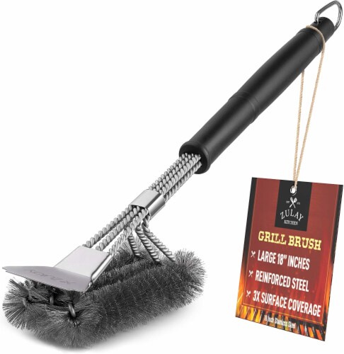 OVERGRILL Stainless Steel Grill Brush: Grill Cleaner for Outdoor